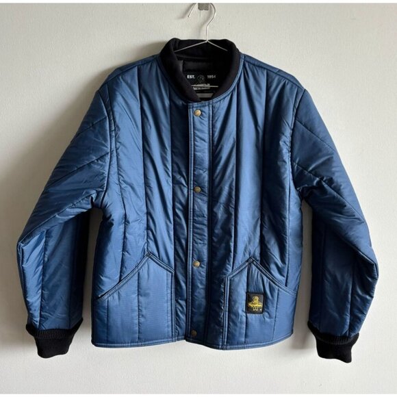 RefrigiWear Mens Cooler Wear Fiberfill Insulated Workwear Jacket Blue Size M/L - Picture 3 of 10